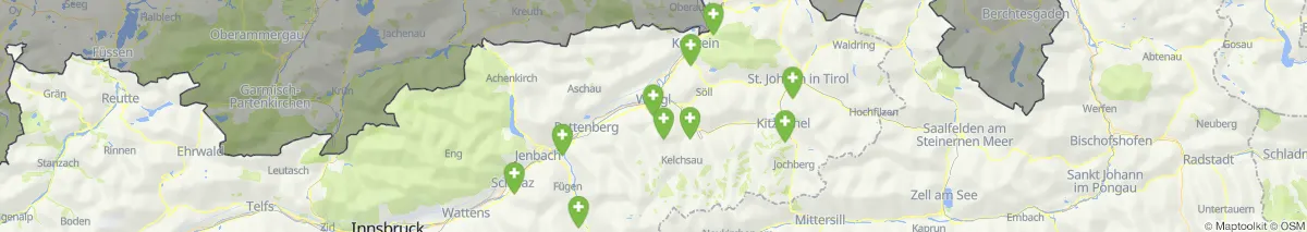 Kartenansicht für Apotheken-Notdienste in der Nähe von Ebbs (Gemeinde, Tirol) (48)